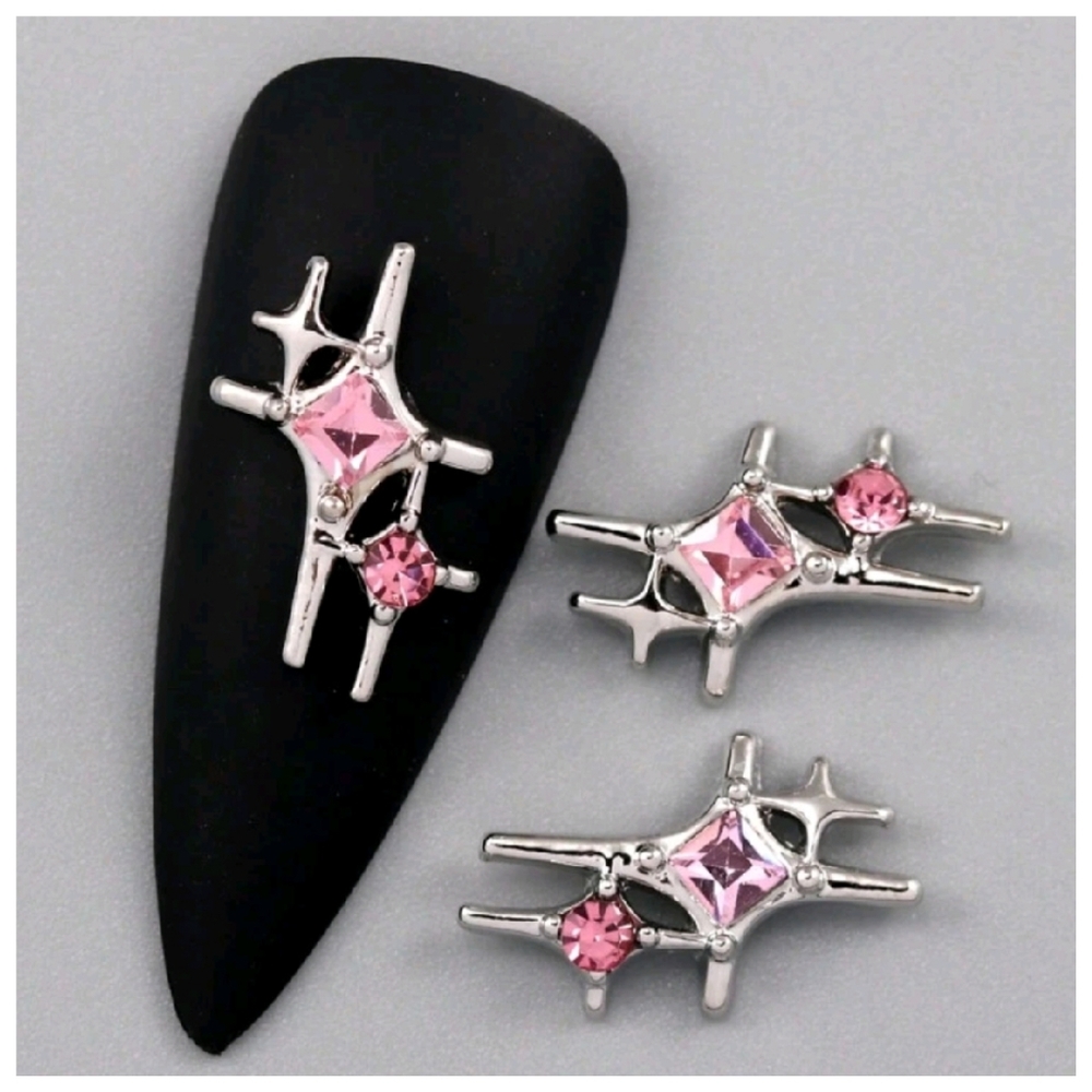 5pcs Nail Charm,  Rhinestone Nail Charms,  3D Nail Charm,  Metal Nail Art